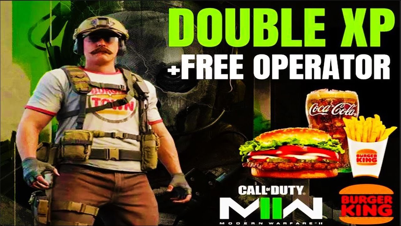 🍔 COD: Modern Warfare - Skin Burger King + 1h 2XP (Key Global) 🎮🍔